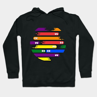 retro vintage videogames funny colorfull lgbt Hoodie